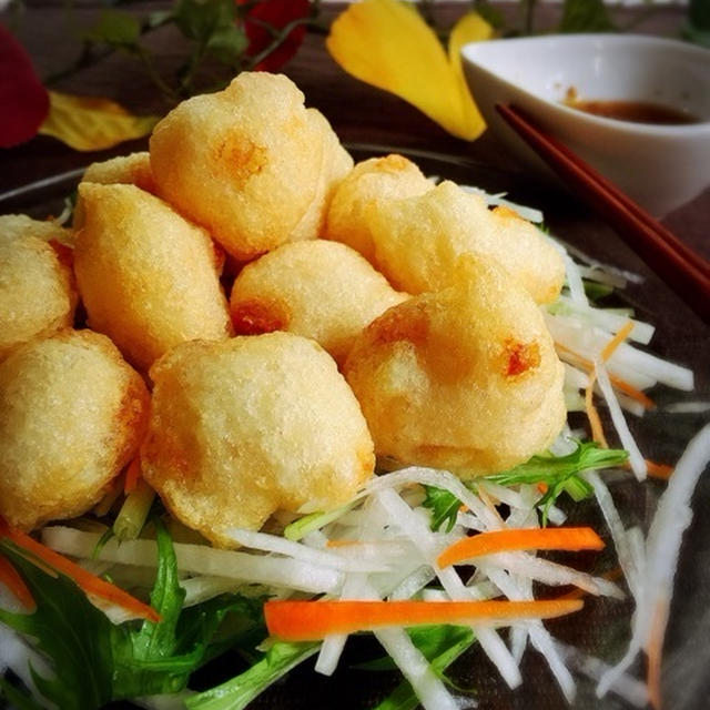 エビと山芋のふんわり揚げ