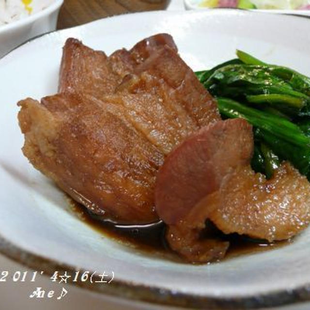 豚角煮～　夜ご飯