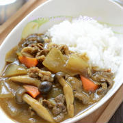 米粉カレーフレークで簡単！【米粉のビーフカレー】後で身体が重くならない！｜簡単米粉料理