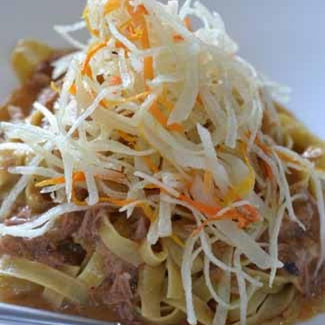 American Food Recipe(11)Homemade Fettuccine Braised Duck