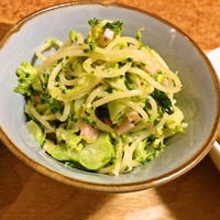 ブロッコリーとハムのサラダスパ