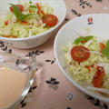 野菜サラダハーブ添え・オーロラソース