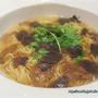 贅沢♪トリュフヌードル☆銀座ル･コチアのバケットに合うフレンチラーメン