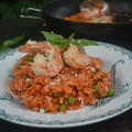 Shrimp Tomato Risotto 海老のトマトリゾット