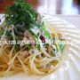 かじきまぐろと水菜のパスタ