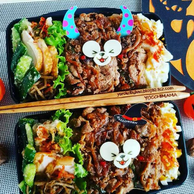 簡単デコハロウィン弁当♪ダッフィー編＾＾