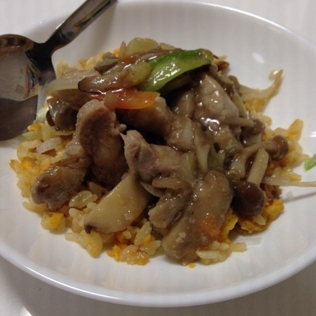 チキンカツカレー丼