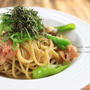 ししとうとキノコの和風パスタ