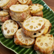 蓮根の豚肉はさみ焼き