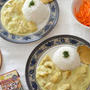 ホワイトチキンカレー。（話題のアーモンドミルクで作る）