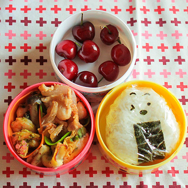 今日のパパ弁当「タモリさん流の生姜焼きなのだ」の巻