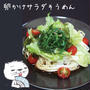 卵かけサラダそうめん