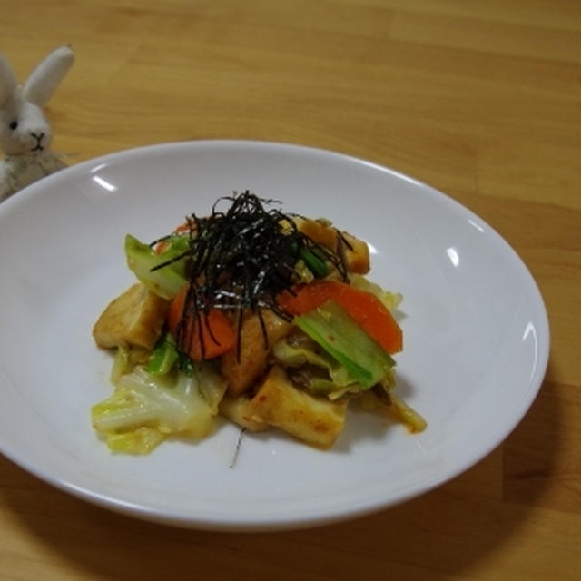 おすすめ　厚揚げの回鍋肉☆