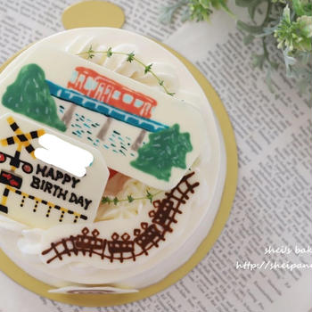 長良川鉄道のお誕生日ケーキ