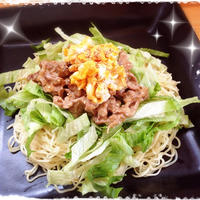 休日、ガッツリ定食（笑）～冷し中華4種セット～