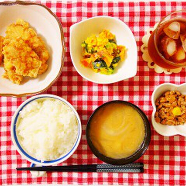 『鶏の竜田揚げ定食』