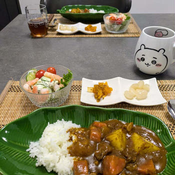 カレーの献立。最近のいろいろ。