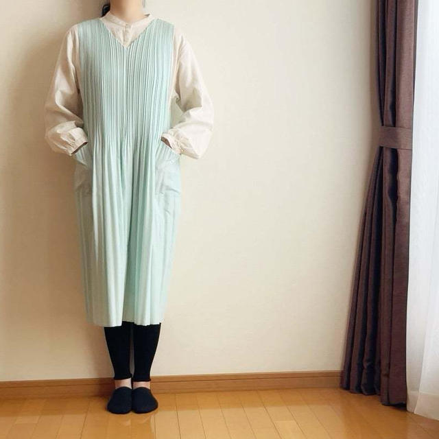 【MONCOEUR　T-Prati 1　アイスグリーン 2Way Pratique Dress　