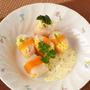 アスパラガスとエビのチーズ生春巻き　＆　たくあんタルタルソース
