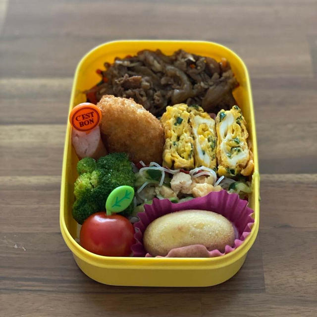 今日の息子のお弁当（高1）