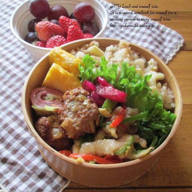 4.21　【筍づくし】チンジャオロースのお弁当