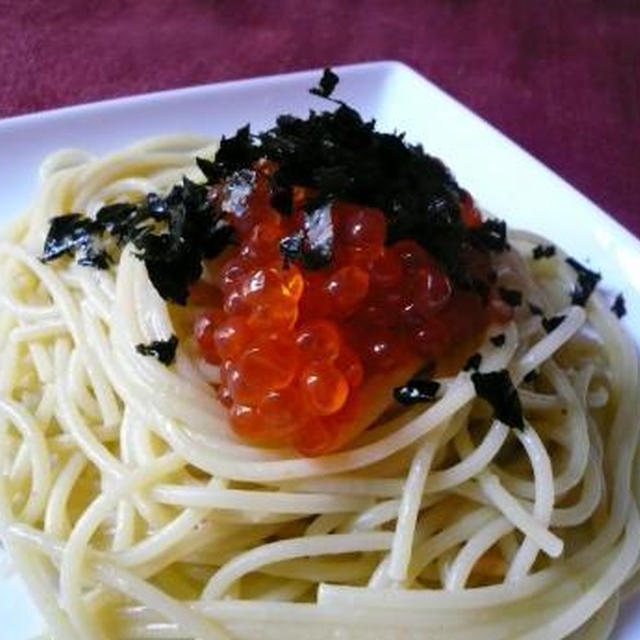 いくら茶漬けスパゲティ