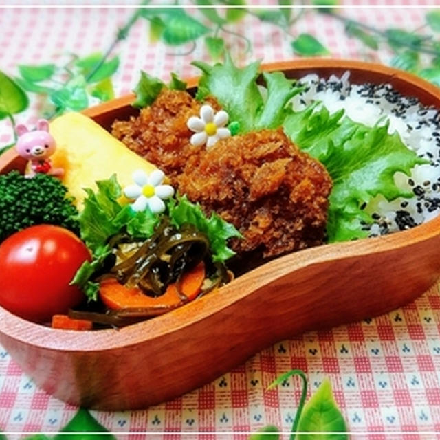 ヒレカツ＊1/24・水曜日のお弁当♪