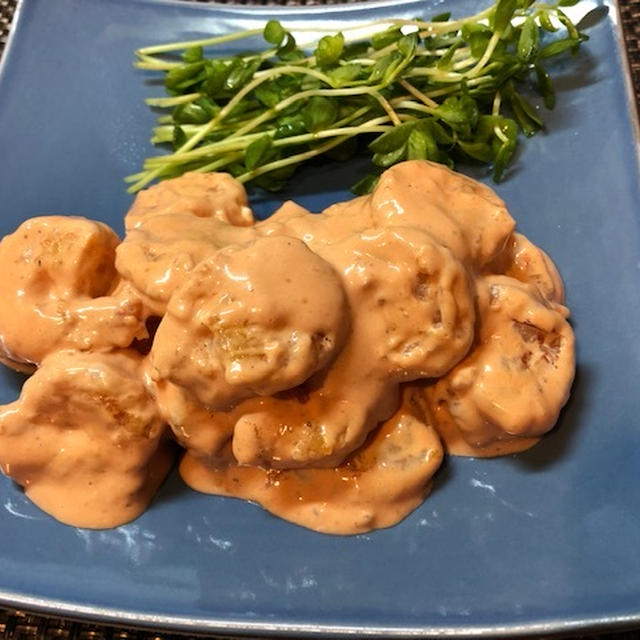 エビマヨ♡焼き肉♡冷しトマト