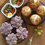 ダッチブレッドと紫芋のお花パンのお弁当