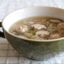 長葱と椎茸と肉団子のスープ