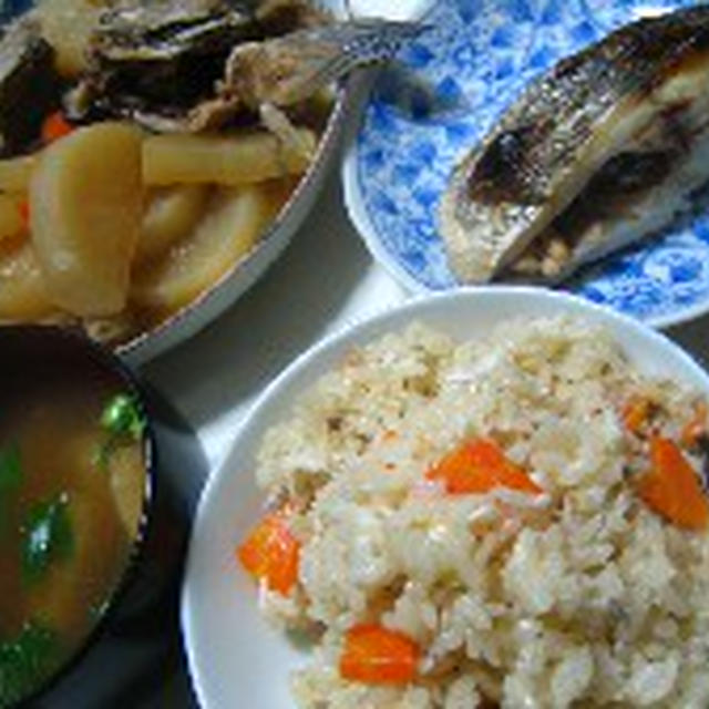 チヌ飯・焼き魚・あら煮