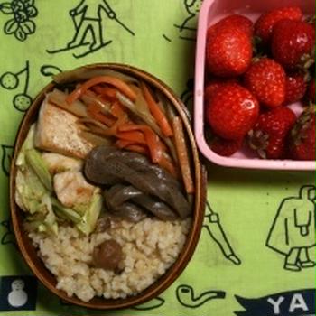 鶏むね肉とキャベツ炒め弁当