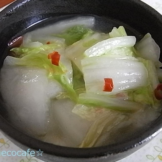 白菜のピリ辛あんかけ