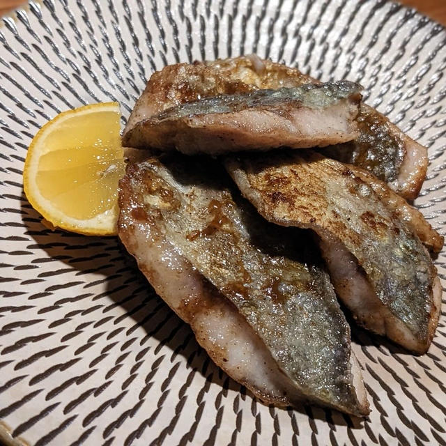 平アジのガラムマサラ焼き ひまわり油で