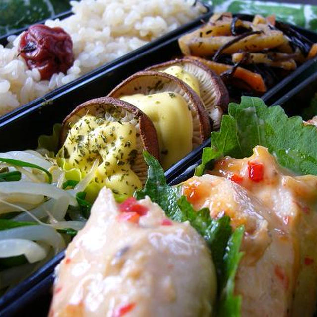 茹で鶏のスイートチリマヨソース弁当～☆