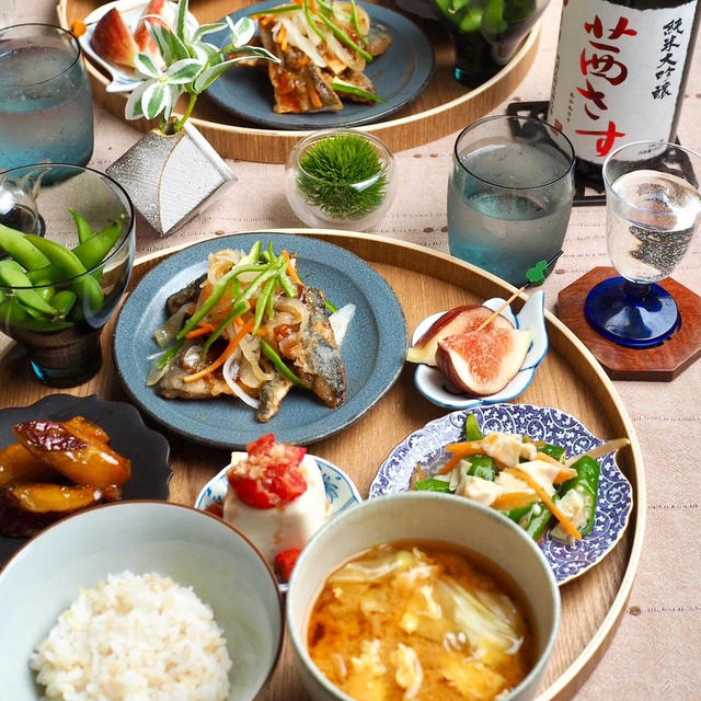 鯖の竜田揚げ 甘酢あんかけ♪純米大吟醸「茜さす」
