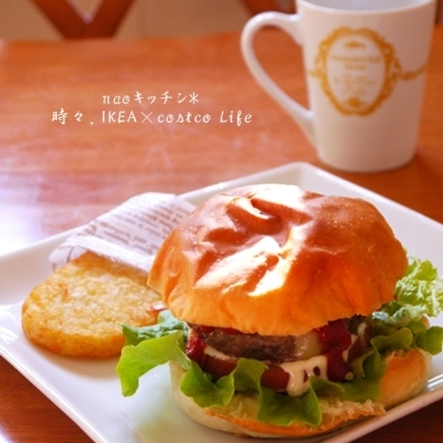 ハンバーガー×ハッシュドポテトランチ～壇蜜( ´艸｀)