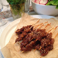 甘辛たれで串焼きが楽しい！韓国風 牛肉のサテ【スパイス大使】