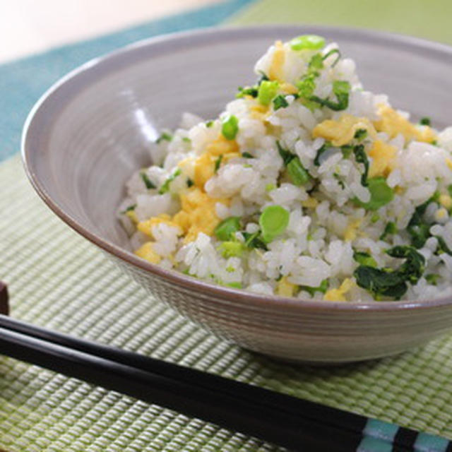 365日米レシピNo.36「菜の花の春ご飯」