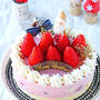 混ぜて冷やすだけ！苺のショートケーキ風簡単アイスケーキ！！