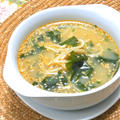 わかめスープにちょいたしで簡単〜ピリ辛もやしの焙煎ごまスープで温まろう。
