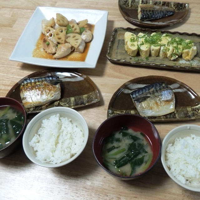 昨夜は簡単晩御飯～鶏と蓮根の和風炒めなど～