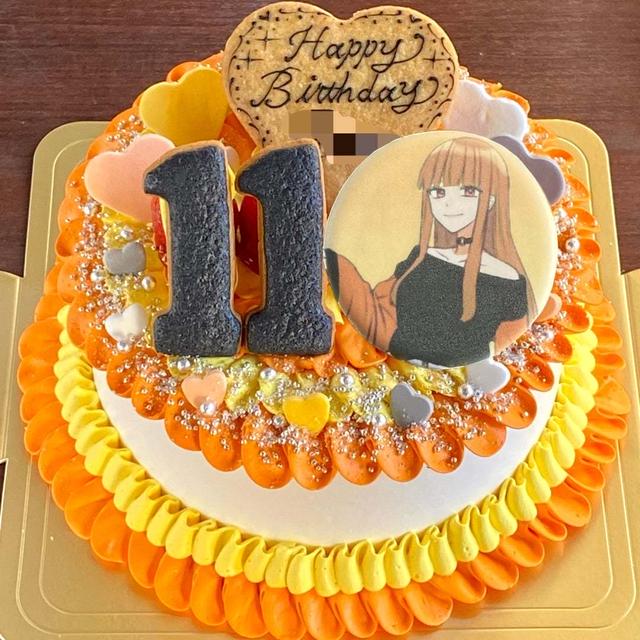 【推しをのせたお誕生日ケーキ】からぴち・えとさんのケーキ♡