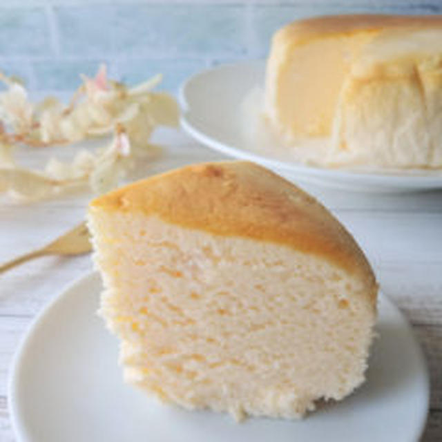 【レシピあり】米粉スフレチーズケーキ