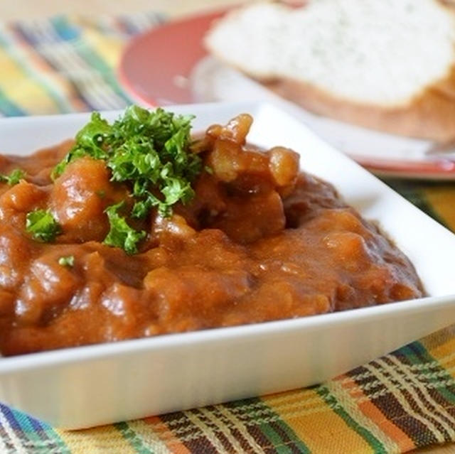 簡単！夏休みに！「ごろっと豚肉のトマトカレー」