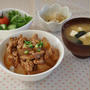 大根ともやしの献立♡大根と豚肉の照り焼き丼