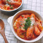 レンジで簡単♪シャウエッセンと春キャベツのトマト煮込みのレシピ