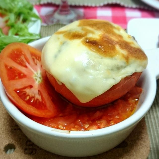 トマトの肉詰め（トマトファルシ）丸ごと1個で健康美活レシピ♪