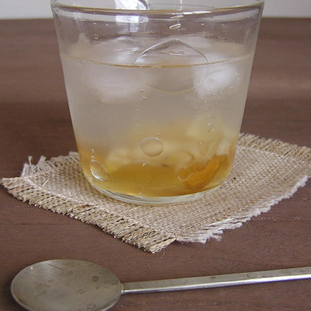 しょうがはちみつ炭酸割り