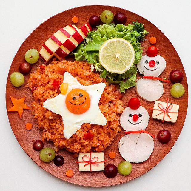 クリスマスワンプレートごはん＊オムライス